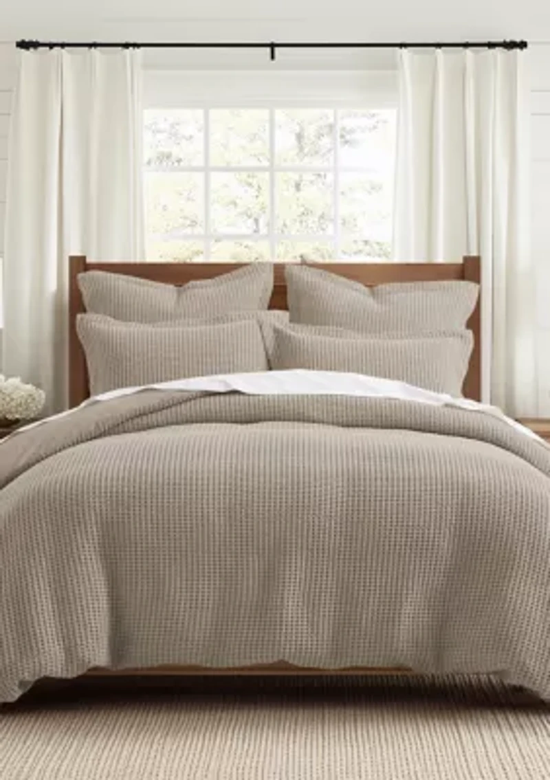 Mills Waffle Duvet Set