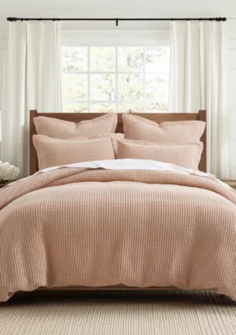 Mills Waffle Duvet Set
