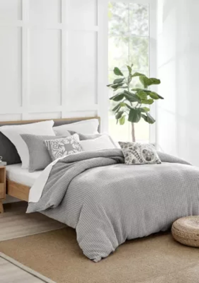 Mills Waffle Duvet Set