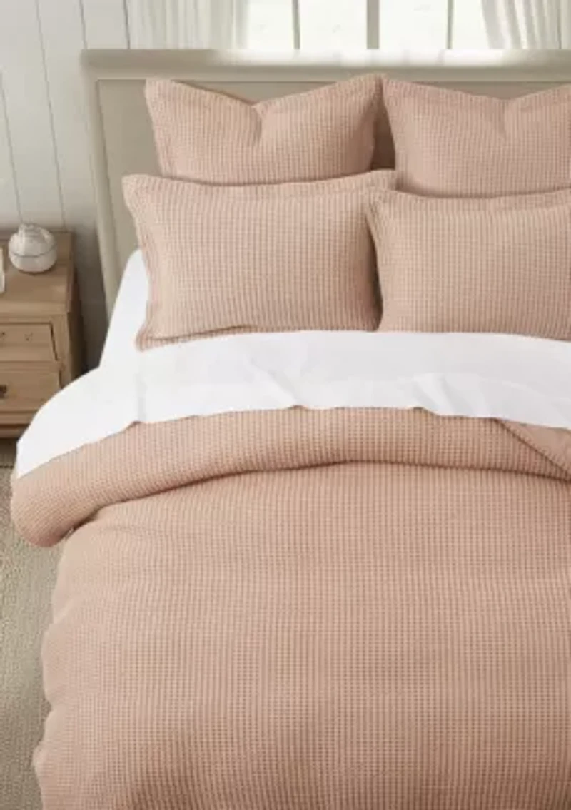 Mills Waffle Duvet Set