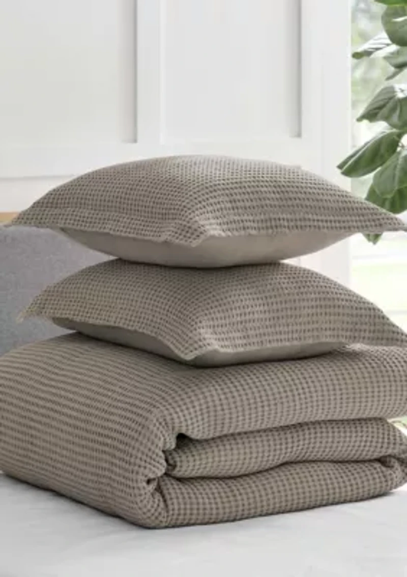 Mills Waffle Duvet Set