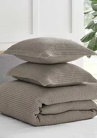 Mills Waffle Duvet Set