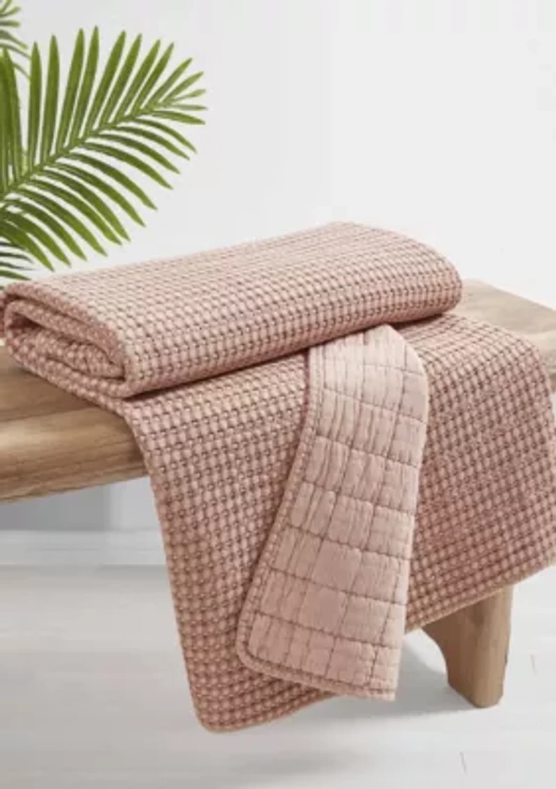 Mills Waffle Quilted Throw