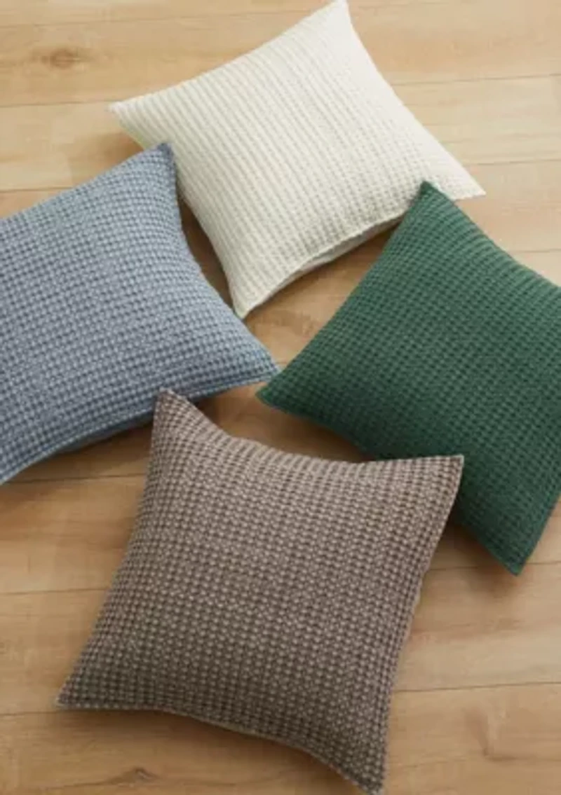 Mills Waffle Square Pillow