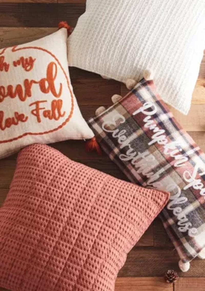 Mills Waffle Square Pillow