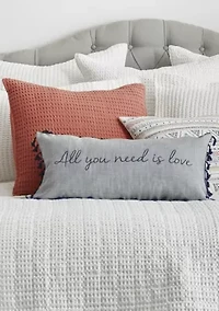 Mills Waffle Square Pillow