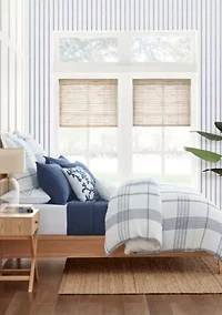 Waffle Plaid Duvet Cover Set