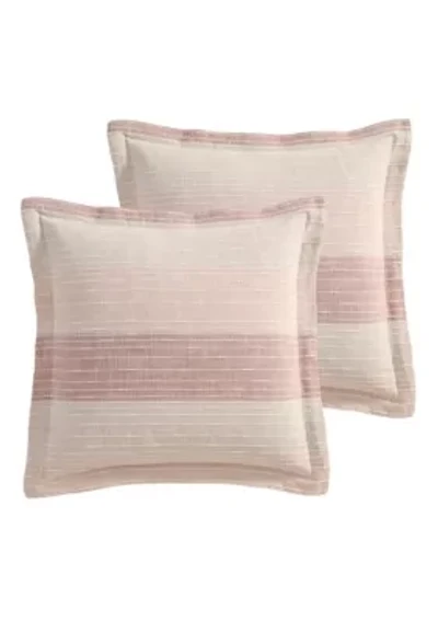 Sand Stripes Euro Sham set of 2