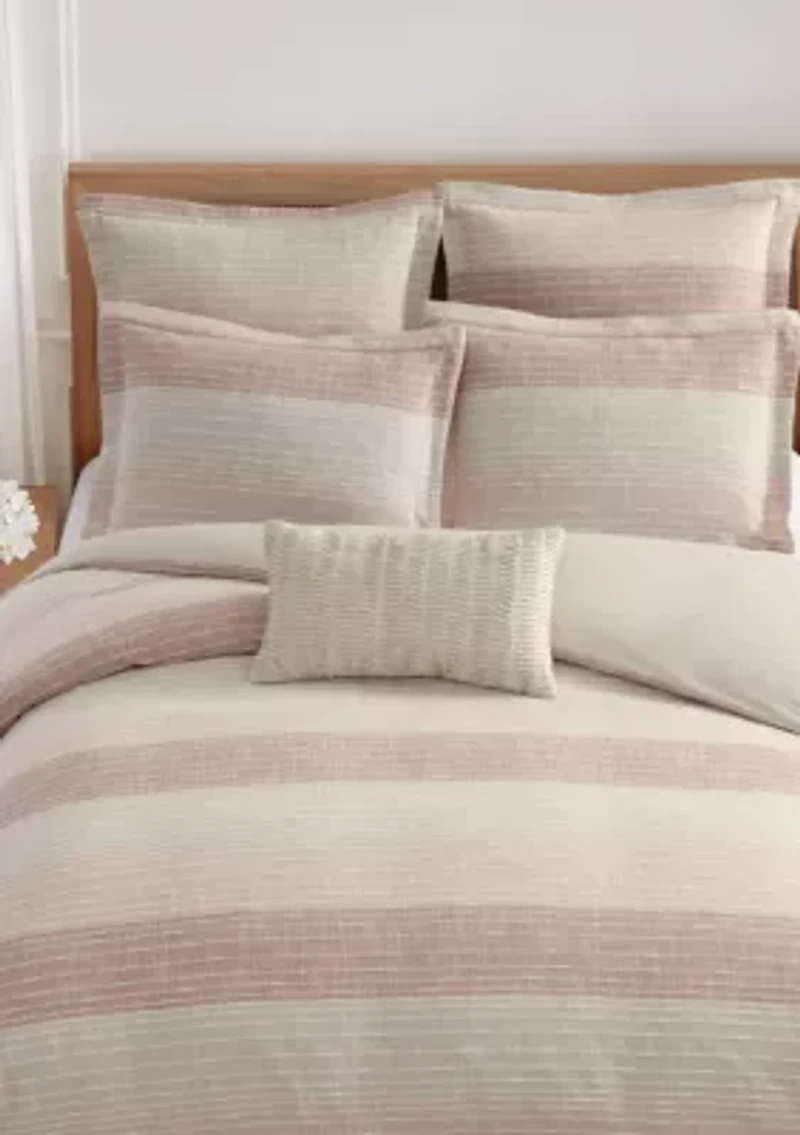 Sand Stripes Euro Sham set of 2