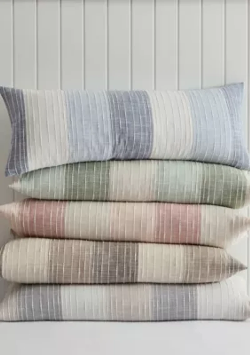 Sand Stripes Lumbar Pillow Cover 14x36