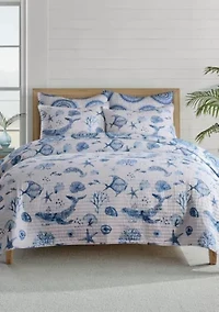 Batik Ocean Quilt Set