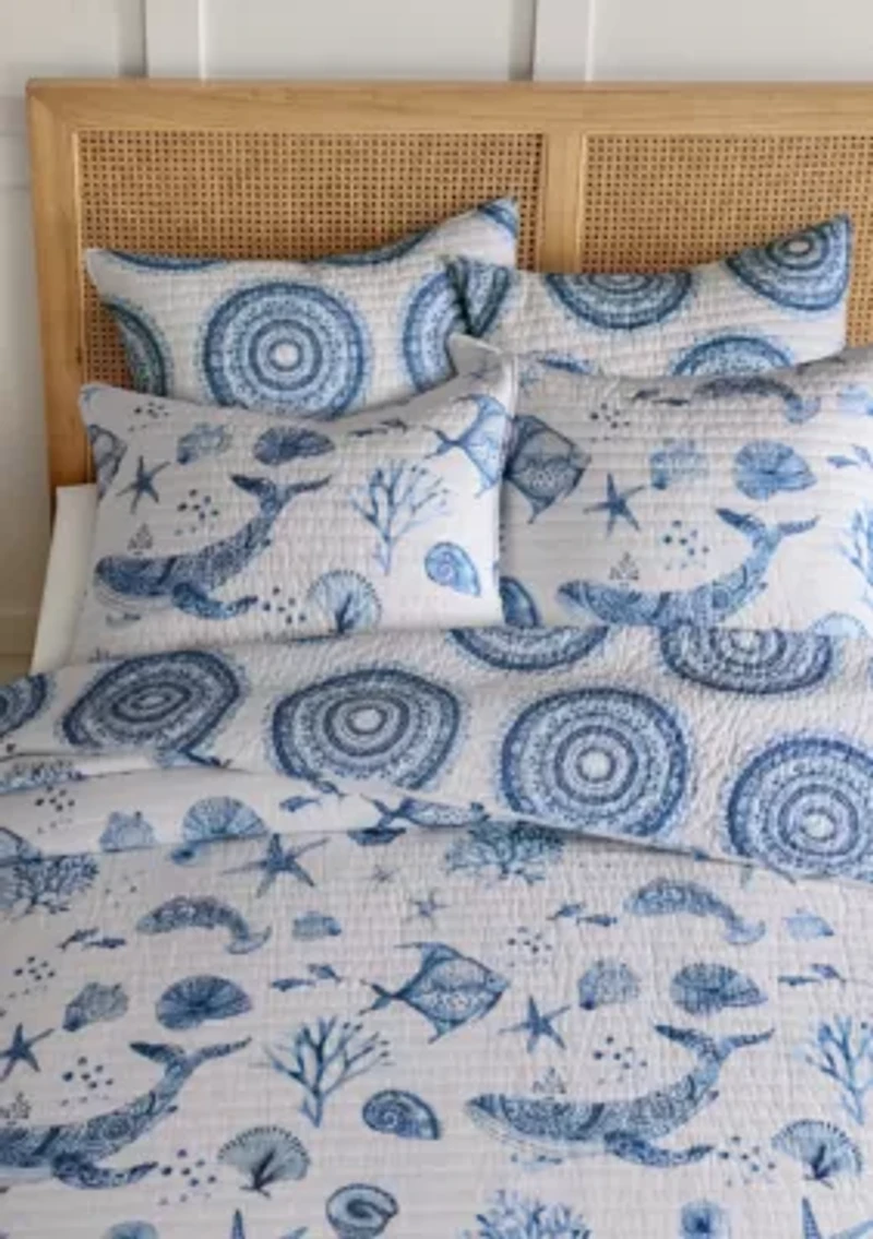 Batik Ocean Quilt Set