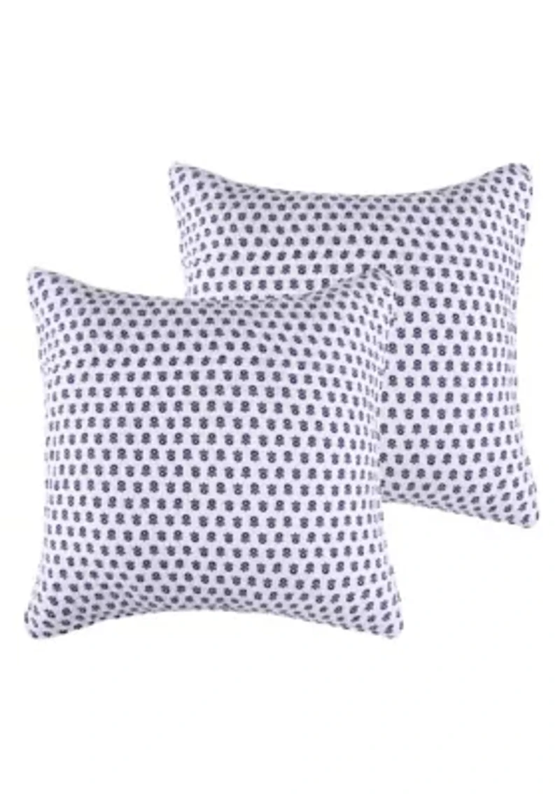 Day/Night Garden Euro Sham Set of 2