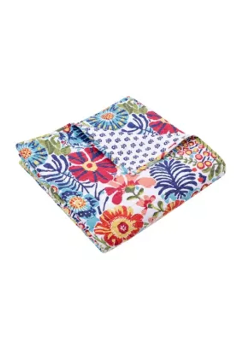 Day/Night Garden Quilted Throw