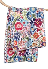 Day/Night Garden Quilted Throw