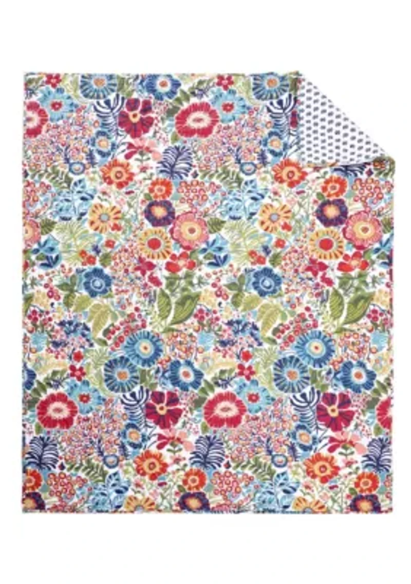 Day/Night Garden Quilted Throw