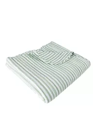 Martha Stripe Quilted Throw