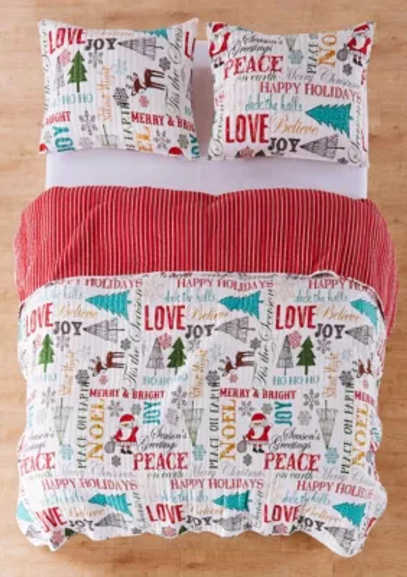 Santa Claus Lane Quilt Set