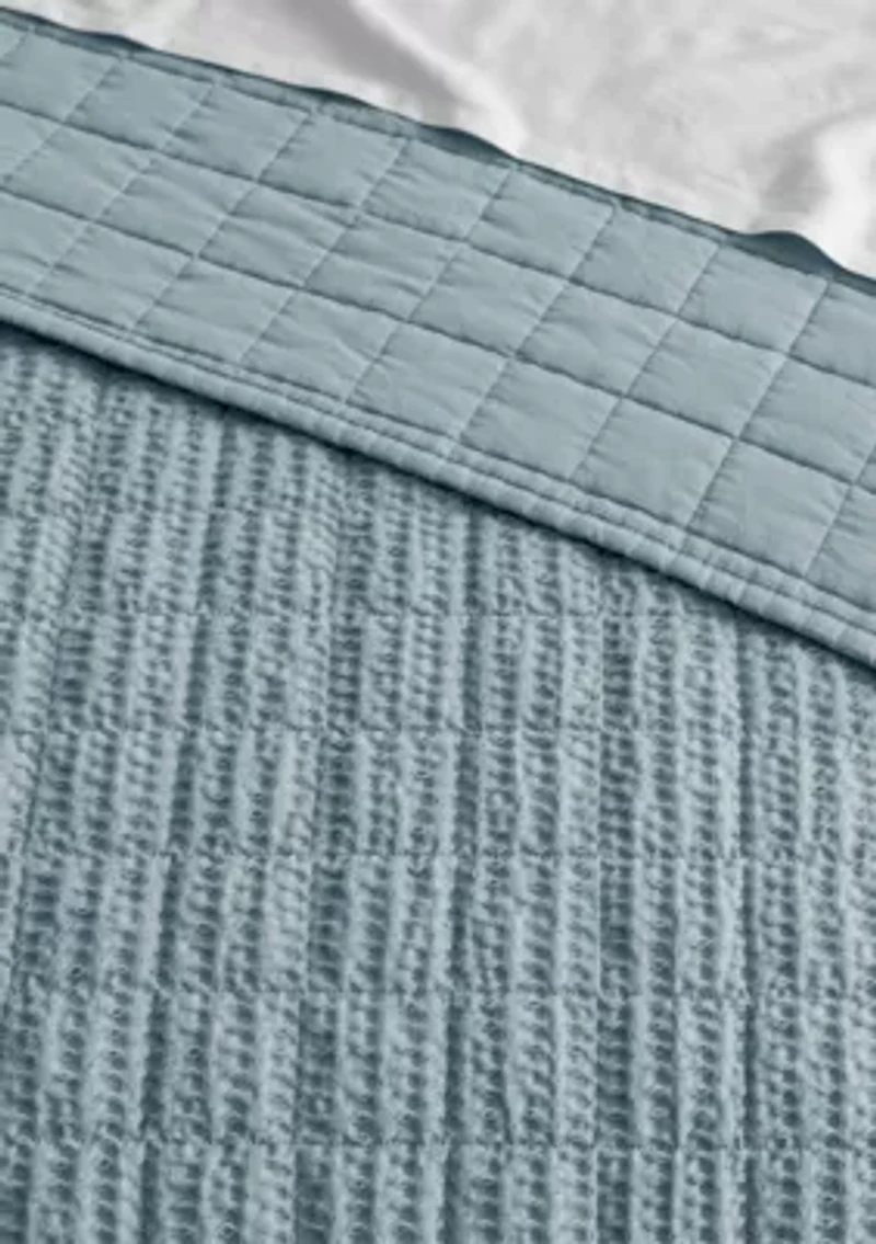 Cloud Waffle Square Quilt Set
