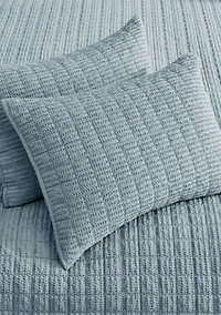 Cloud Waffle Square Quilt Set