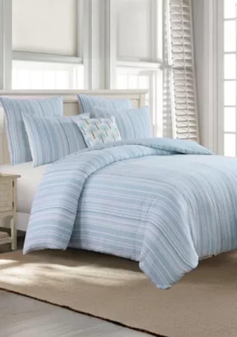 Boracay Stripe Muslin Duvet Cover Set