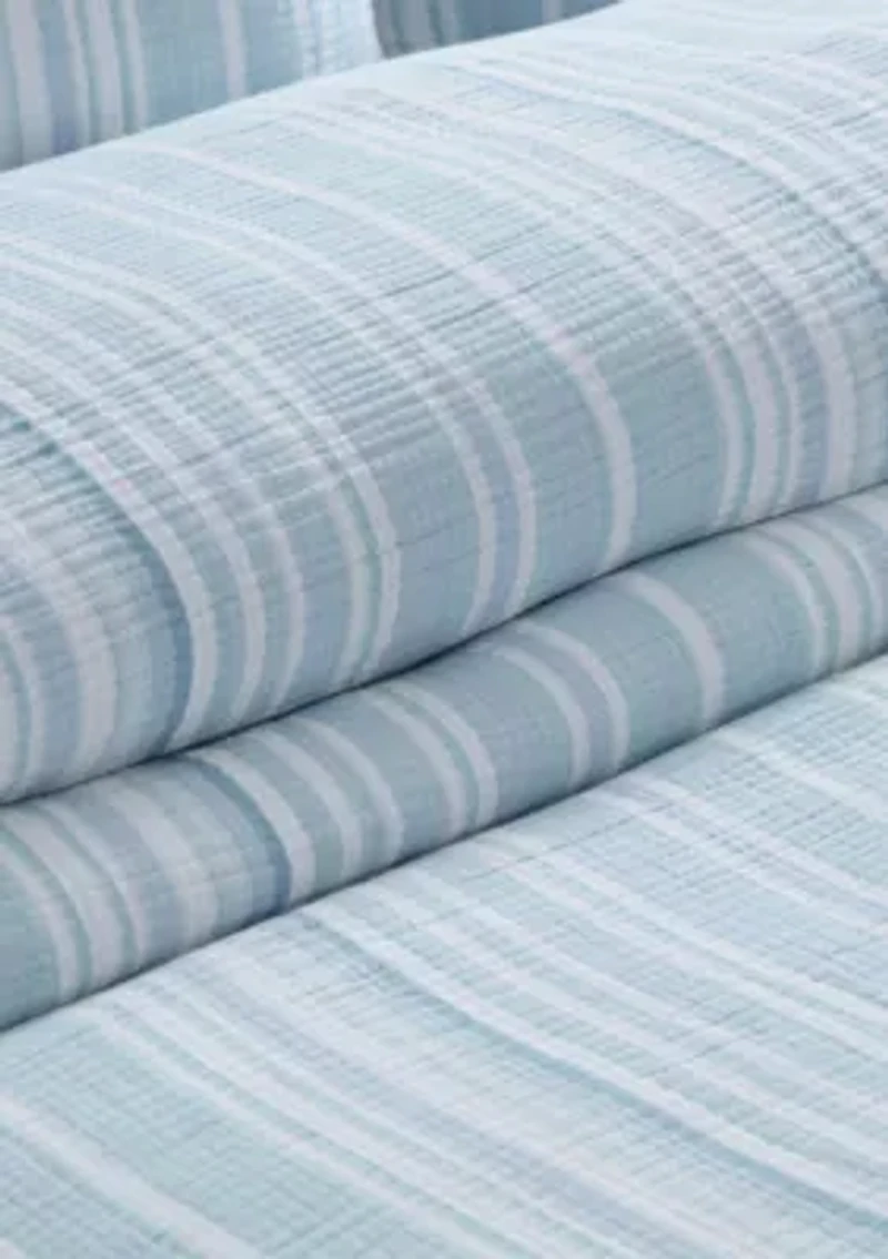 Boracay Stripe Muslin Duvet Cover Set