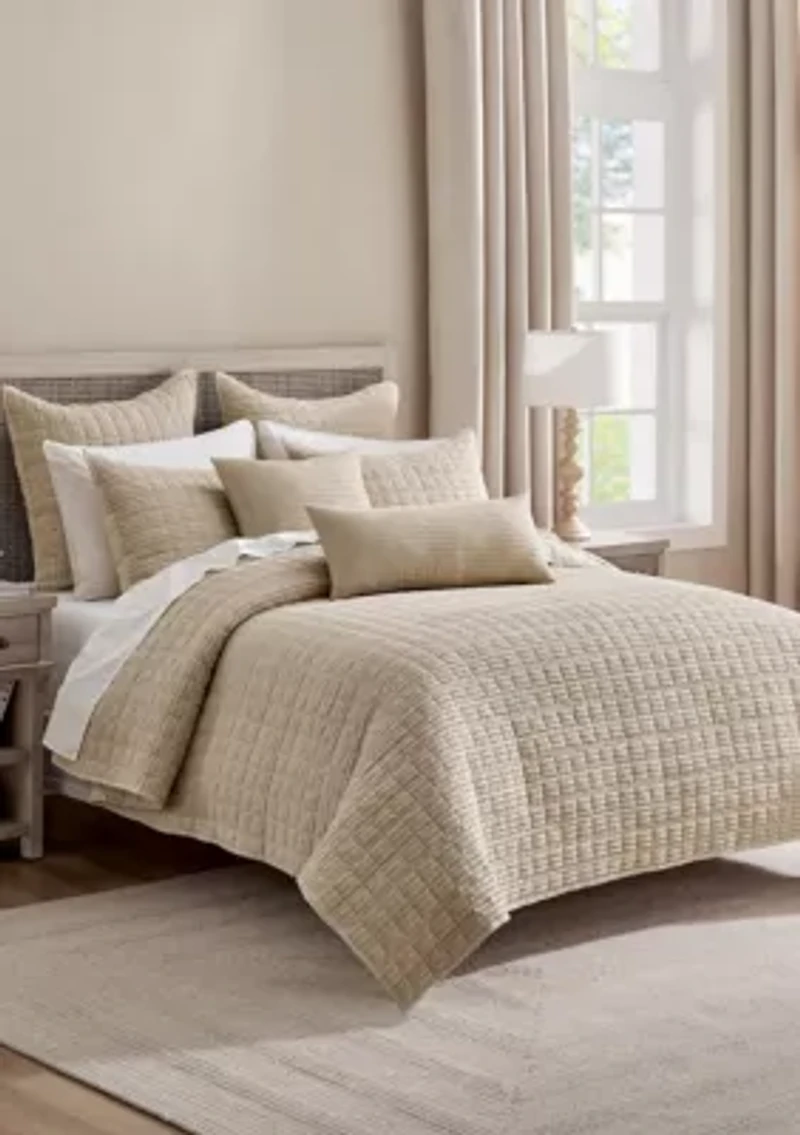 Cloud Waffle Square Pillow
