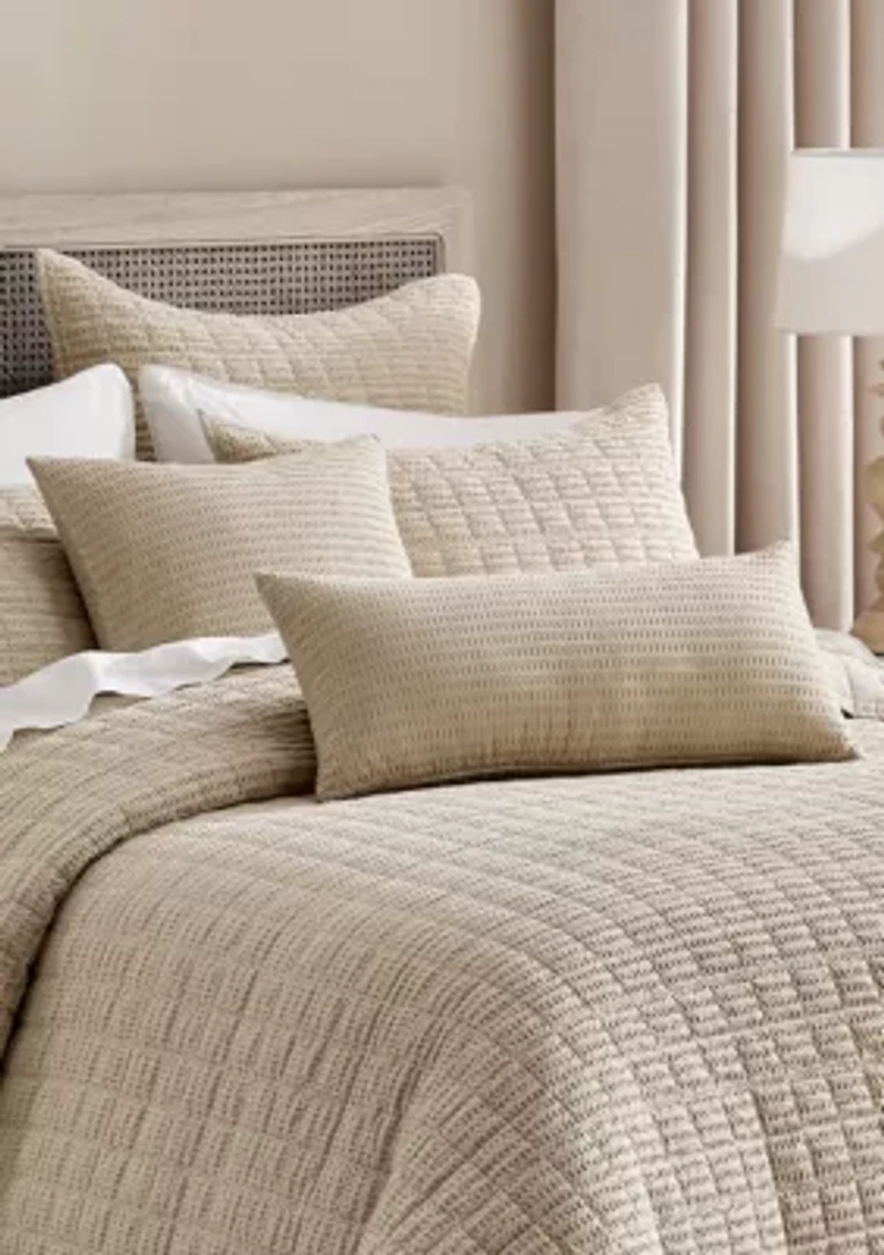 Cloud Waffle Square Pillow
