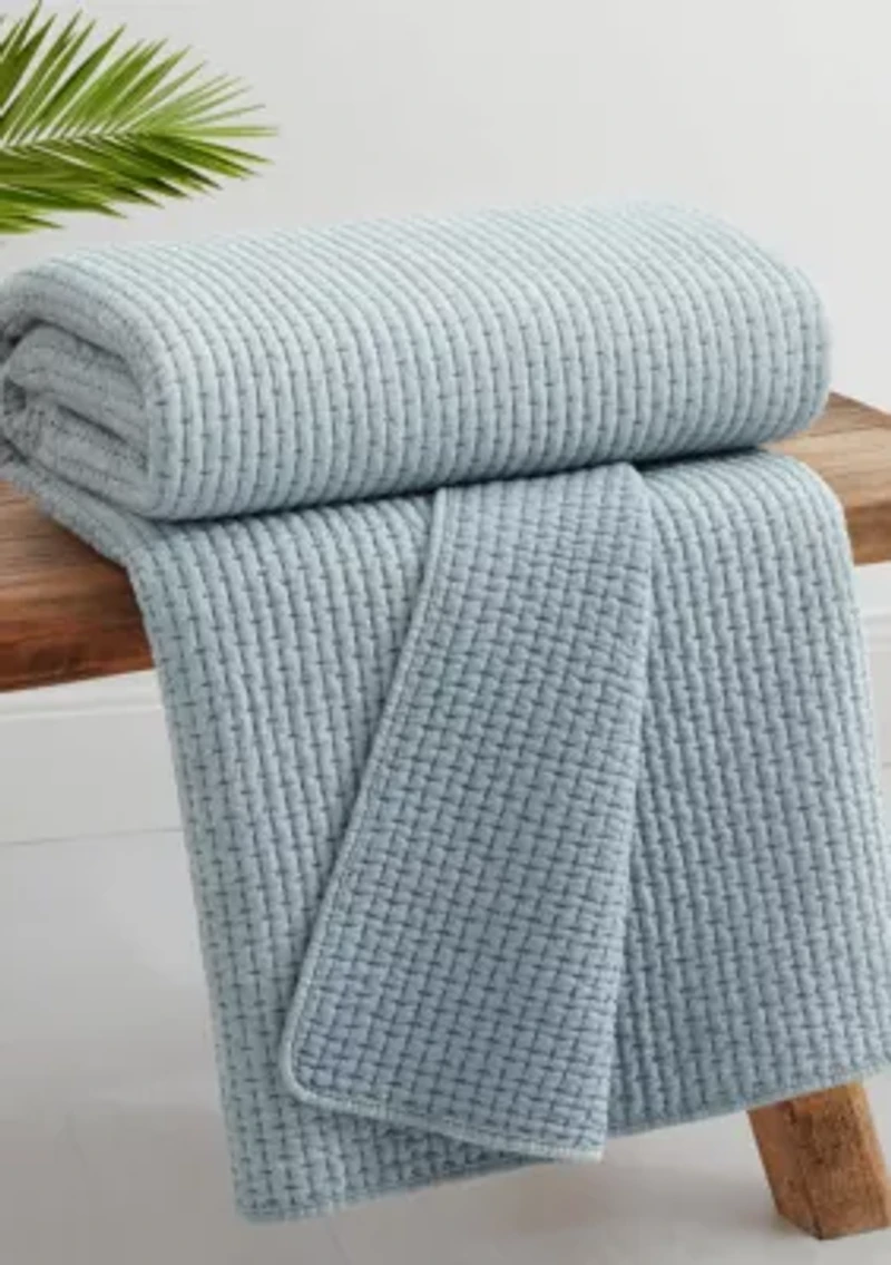 Pick-Stitch Artisan Quilted Throw
