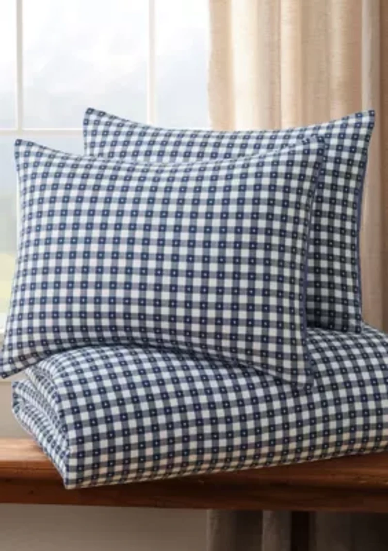Camden Gingham Stitch Comforter Set