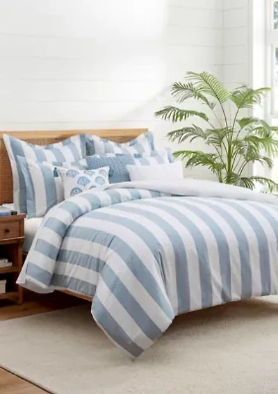 Cabana Woven Stripe Duvet Cover Set