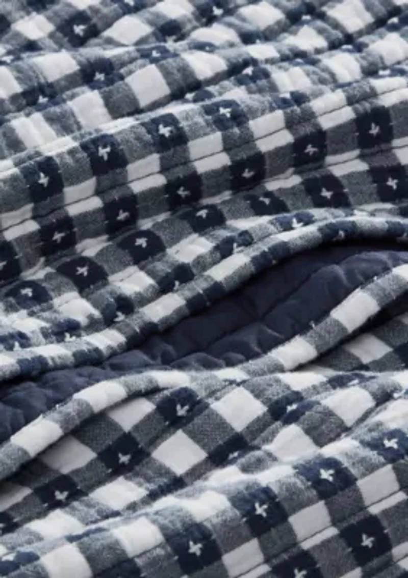 Camden Gingham Stitch Quilt Set