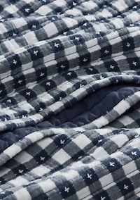 Camden Gingham Stitch Quilt Set