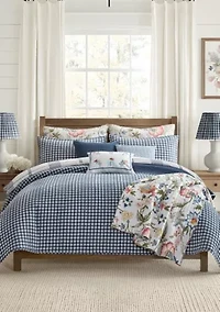 Camden Gingham Stitch Quilt Set