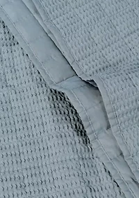 Cloud Waffle Square Quilted Throw