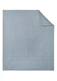 Cloud Waffle Square Quilted Throw