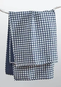 Camden Gingham Stitch Quilted Throw