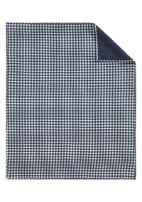 Camden Gingham Stitch Quilted Throw