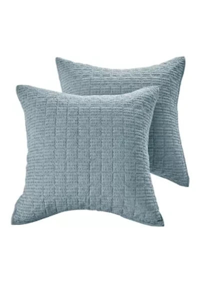 Cloud Waffle Square Euro Sham 2pk