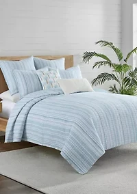 Boracay Stripe Muslin Quilt Set