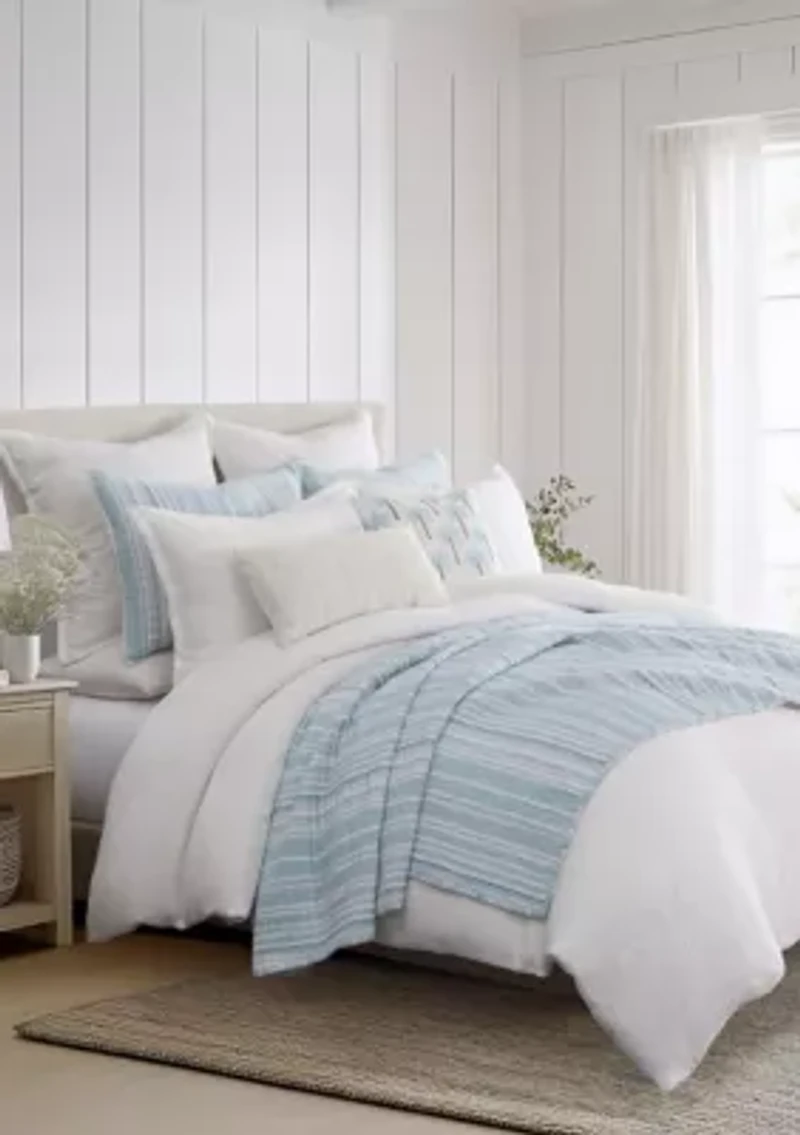 Boracay Stripe Muslin Quilt Set