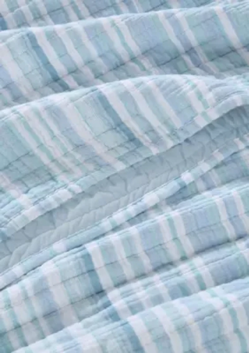 Boracay Stripe Muslin Quilt Set