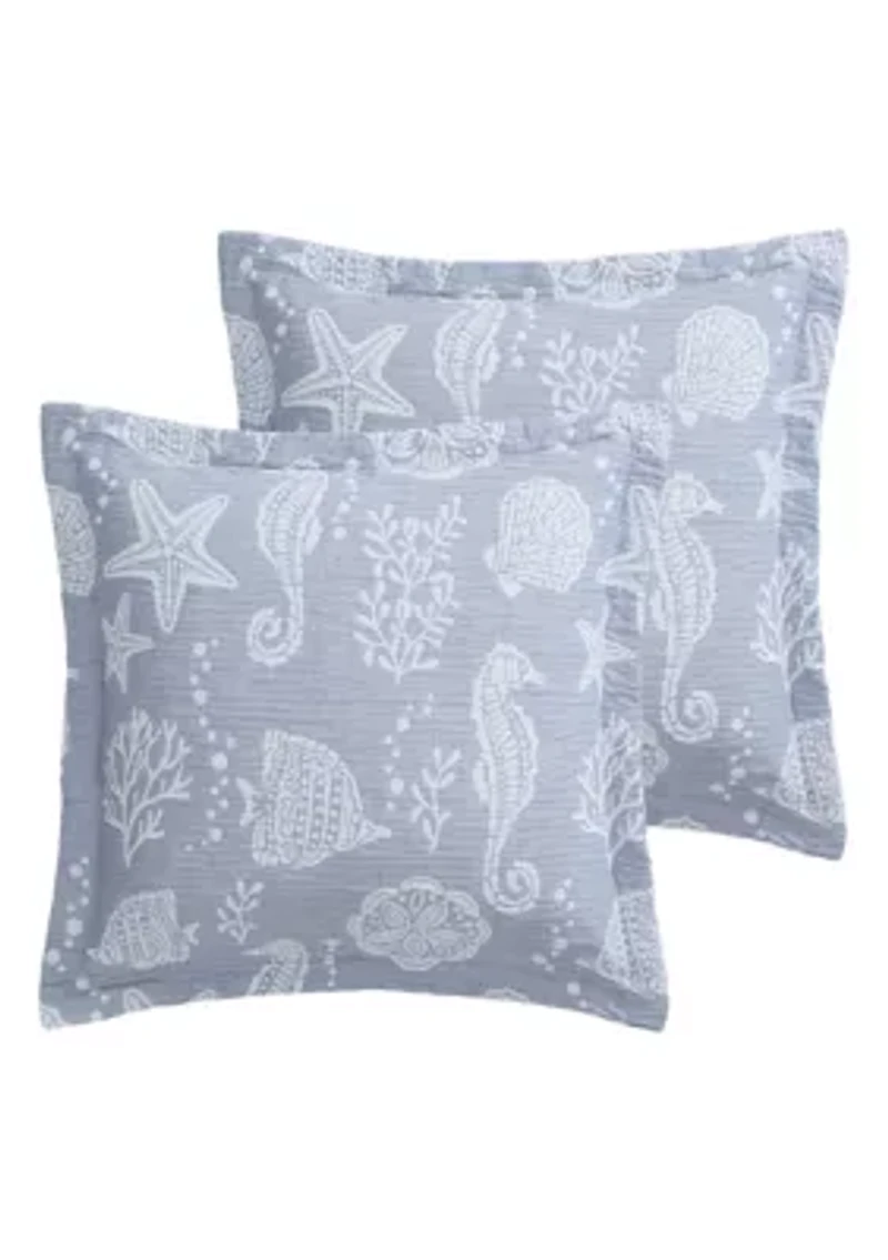 Seaside Charm Euro Sham set of 2