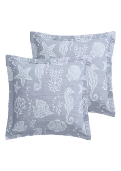 Seaside Charm Euro Sham set of 2