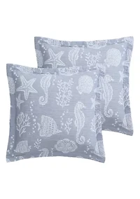 Seaside Charm Euro Sham set of 2