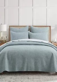 Pick-Stitch Artisan Euro Sham Set of 2