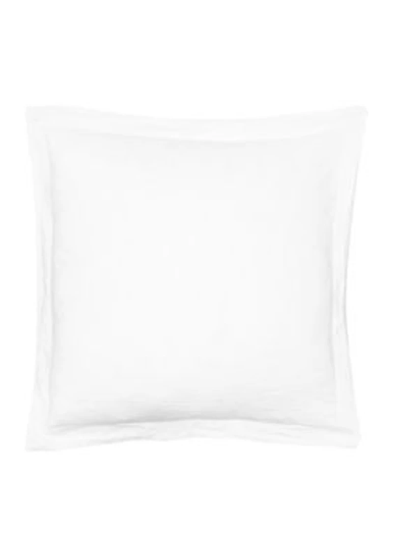 Washed Linen Sham with Flange