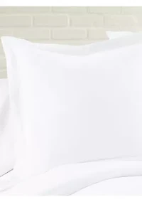 Washed Linen Sham with Flange