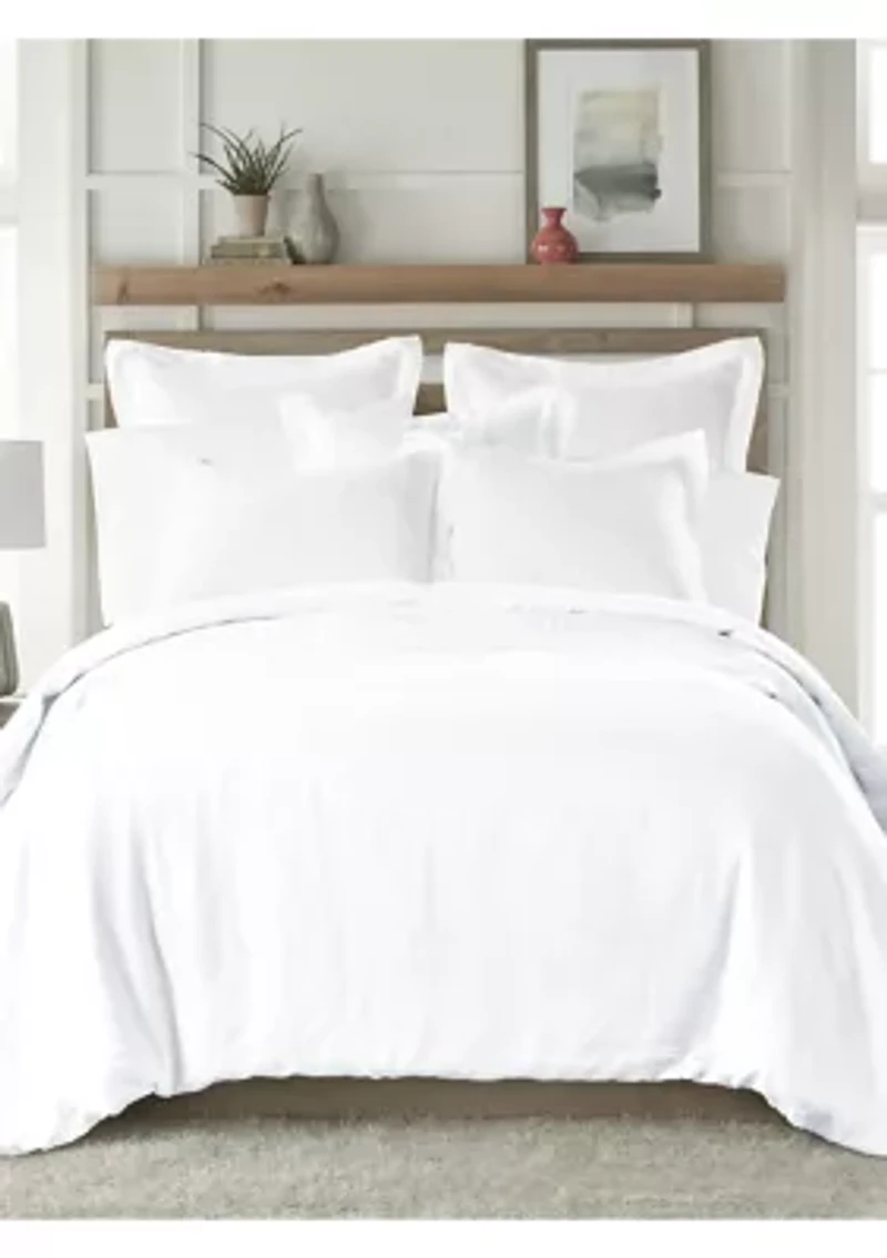 Washed Linen Sham with Flange