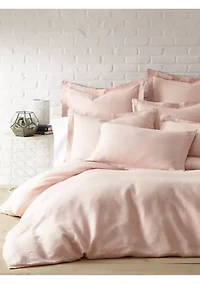 Washed Linen Sham with Flange